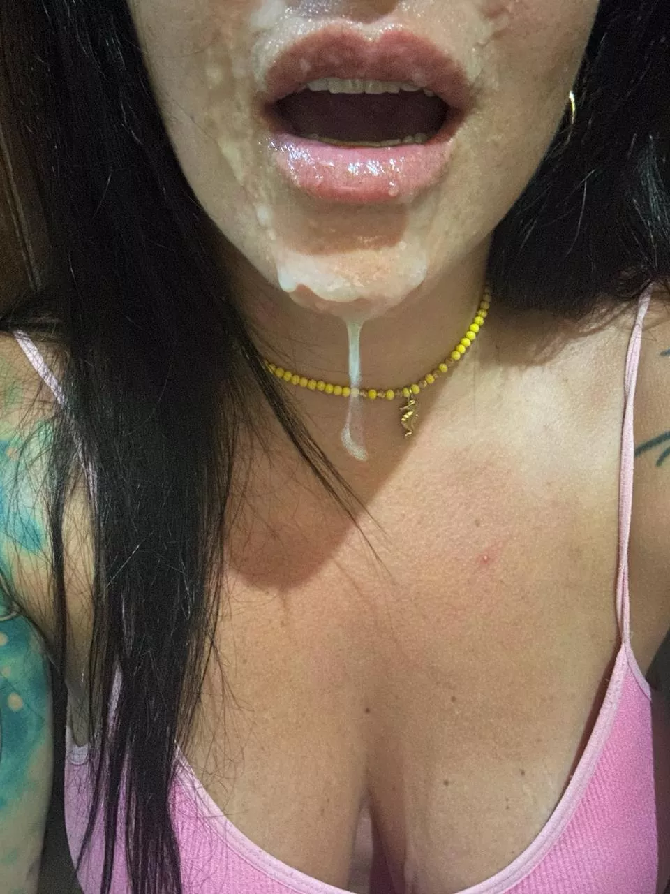 I've had a lot of cum on my mouth