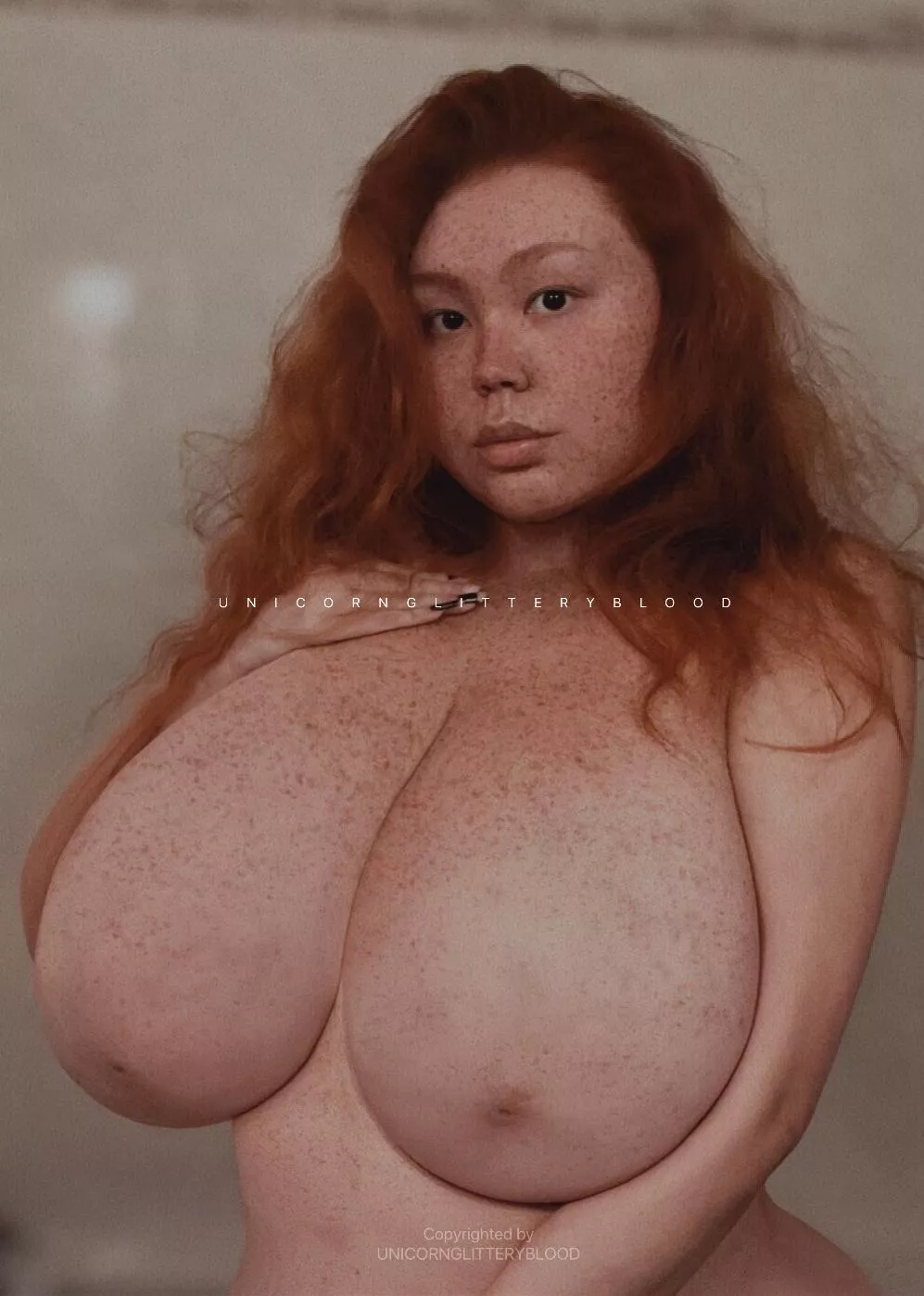 just a redhead with massive tits