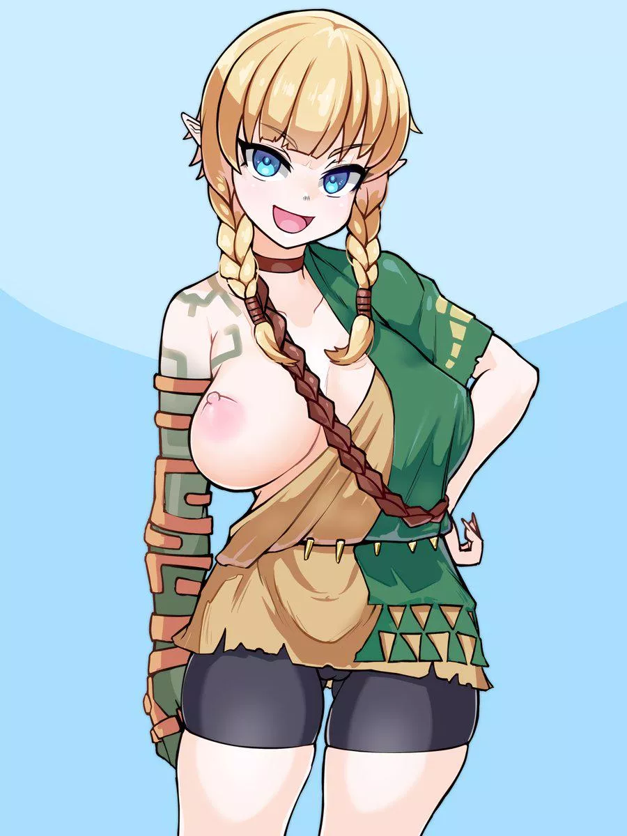 Linkle tries on the TOTK fit (Ihcaris)