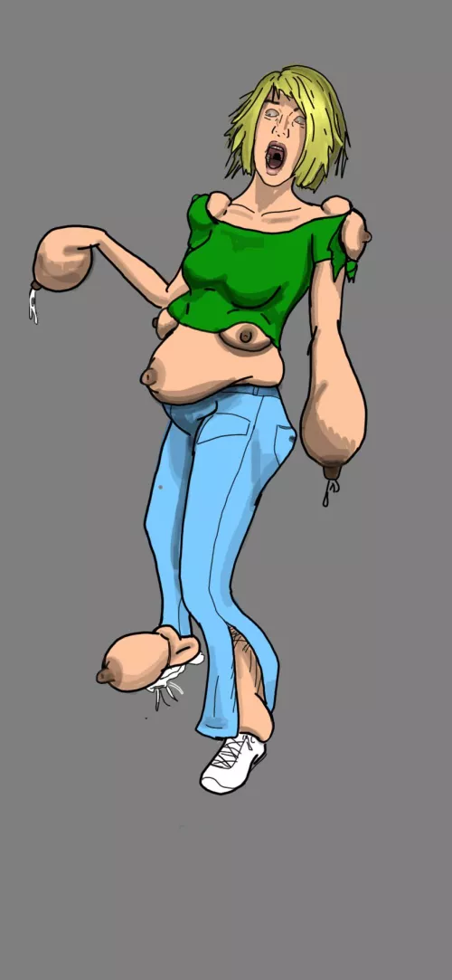 Multi breast horror by StretchedNotSoThin