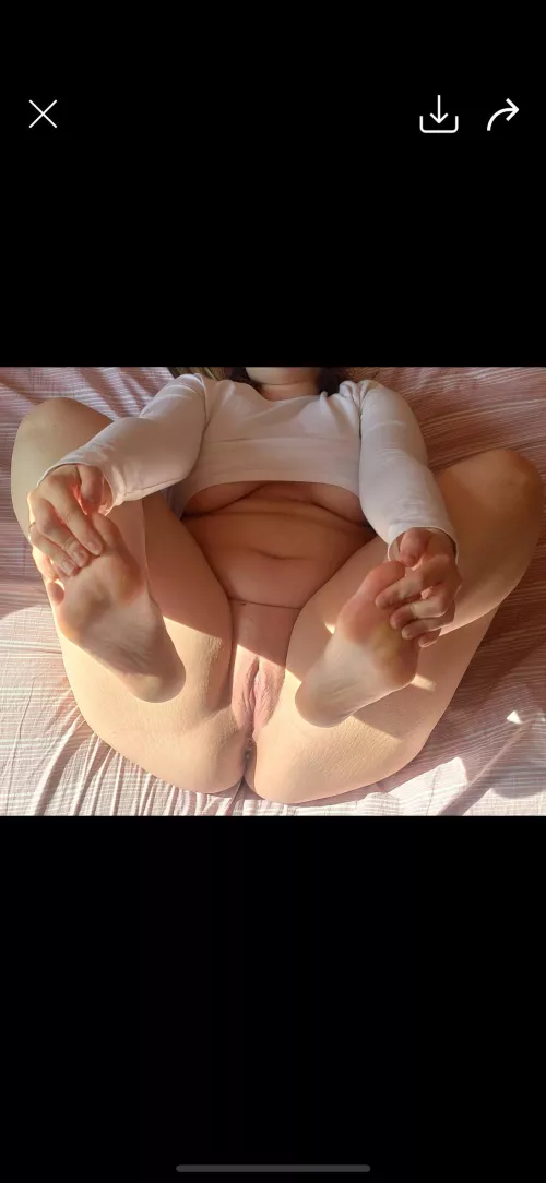 My husband is gone for the day and I call you over for coffee, but you find me like this..