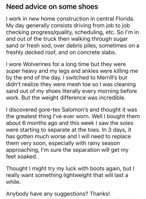 Need advice on boots