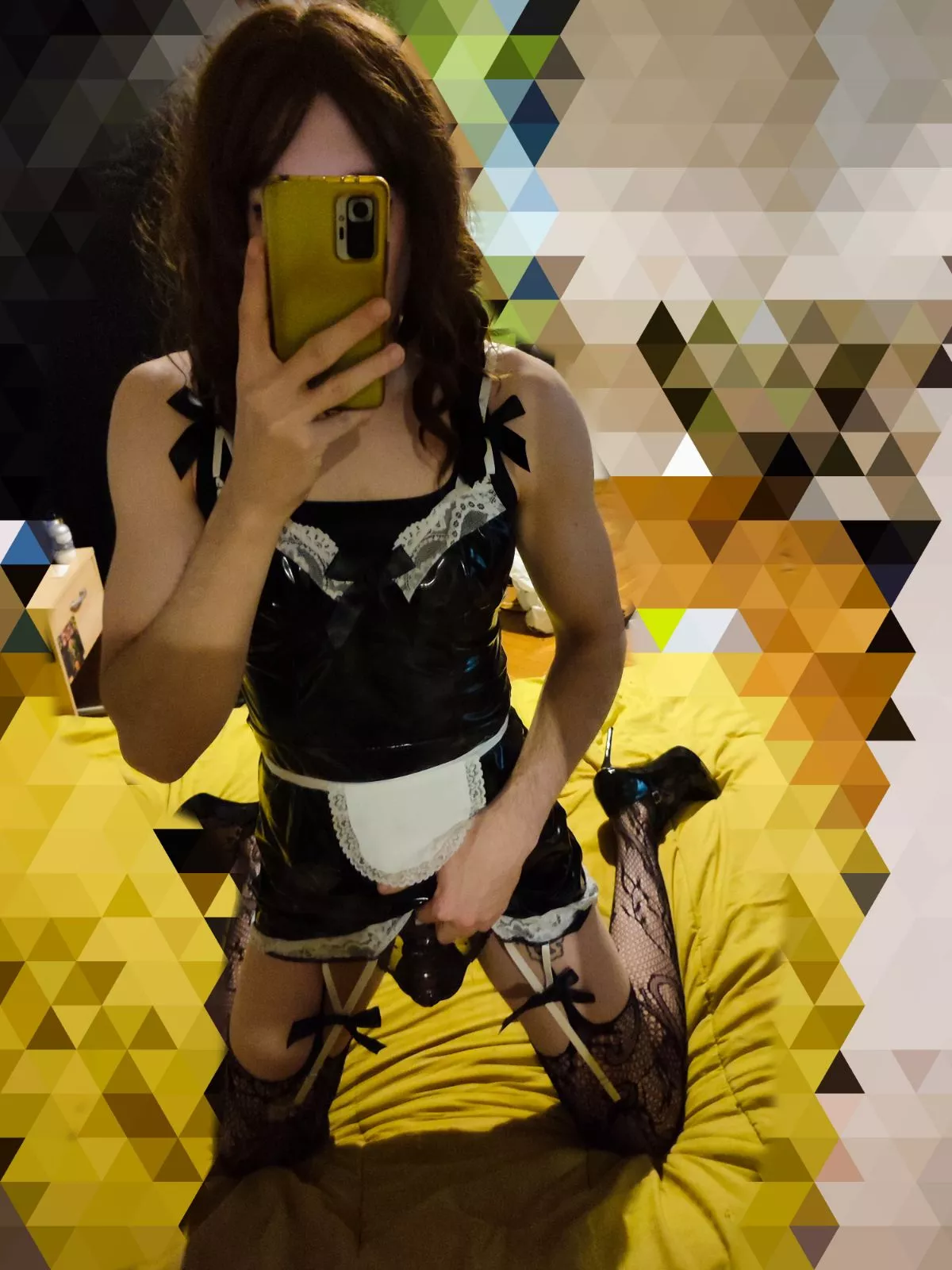 Samantha was shaved smooth today and locked back up without release.