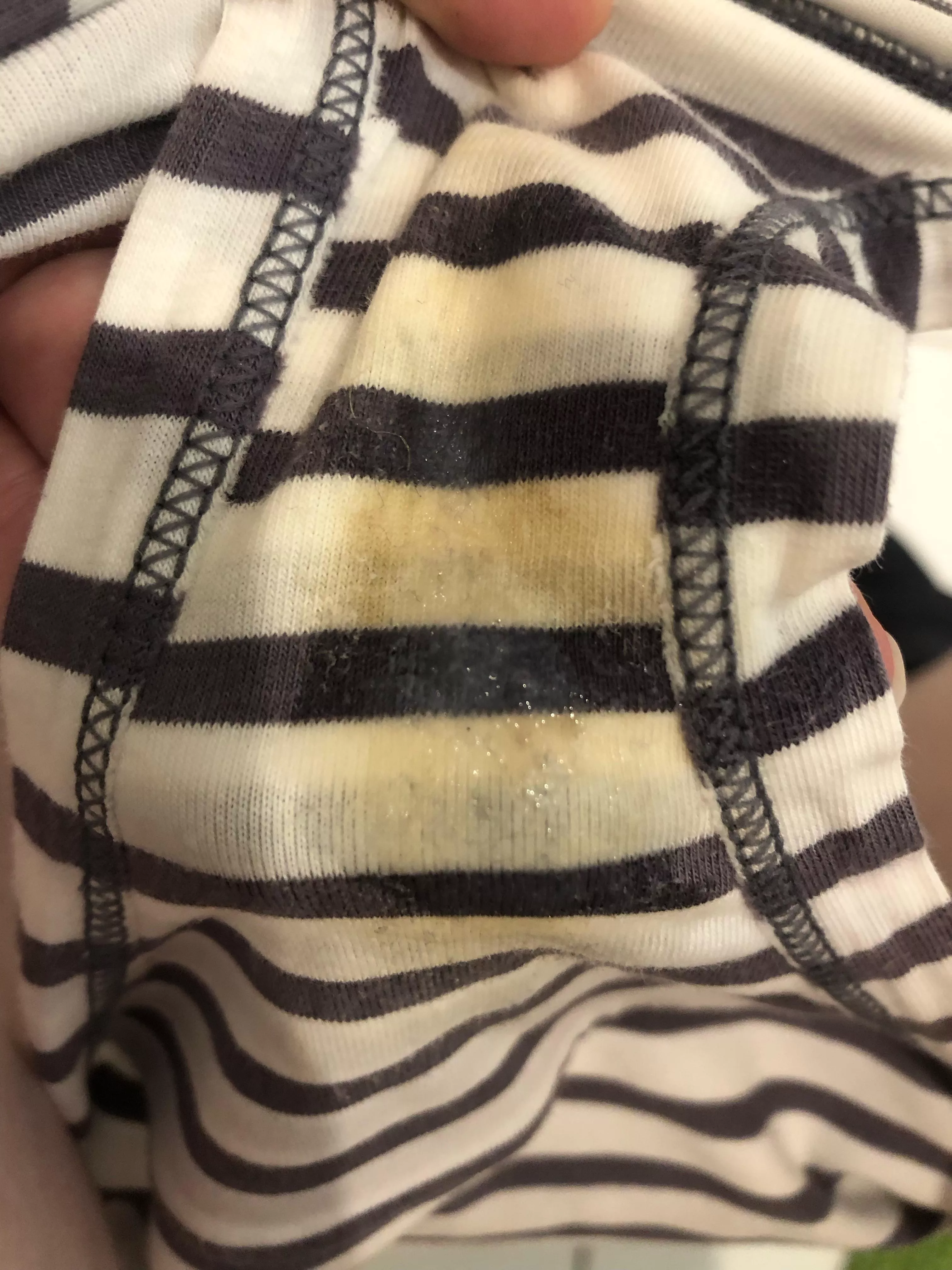 Stained wet undies