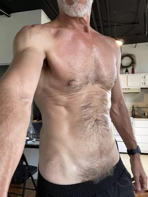 Staying fit at 60-post run sweat!