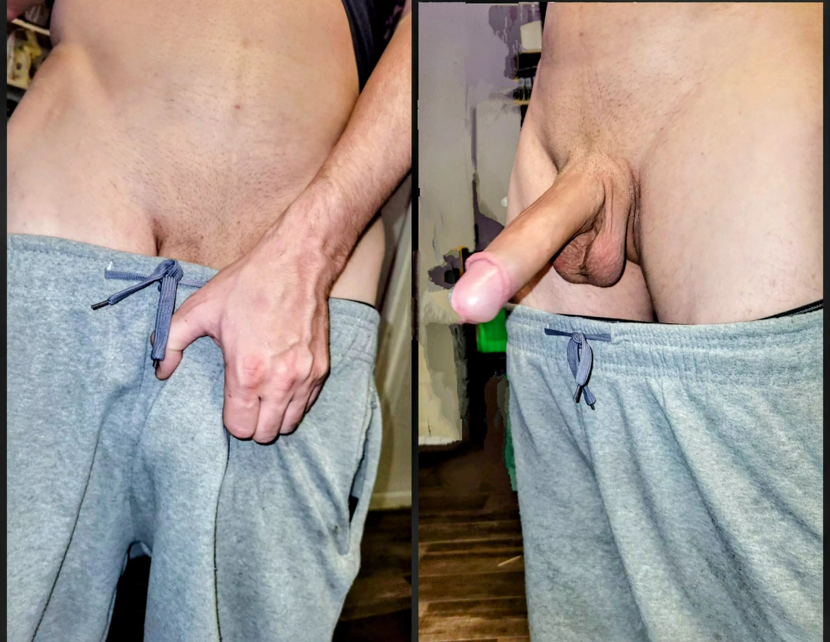 Which one of you is pulling it out?