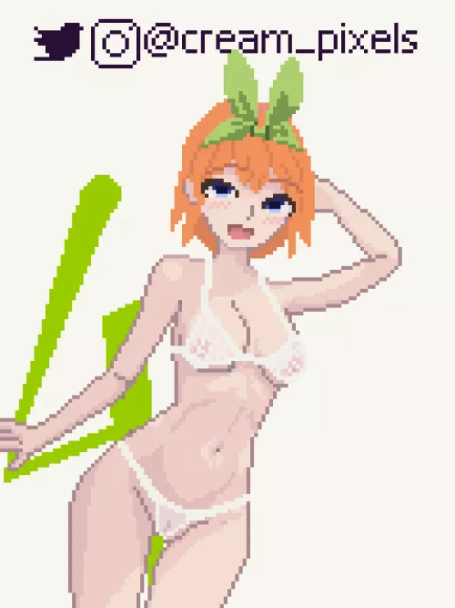Yotsuba Nakano in hot pixels