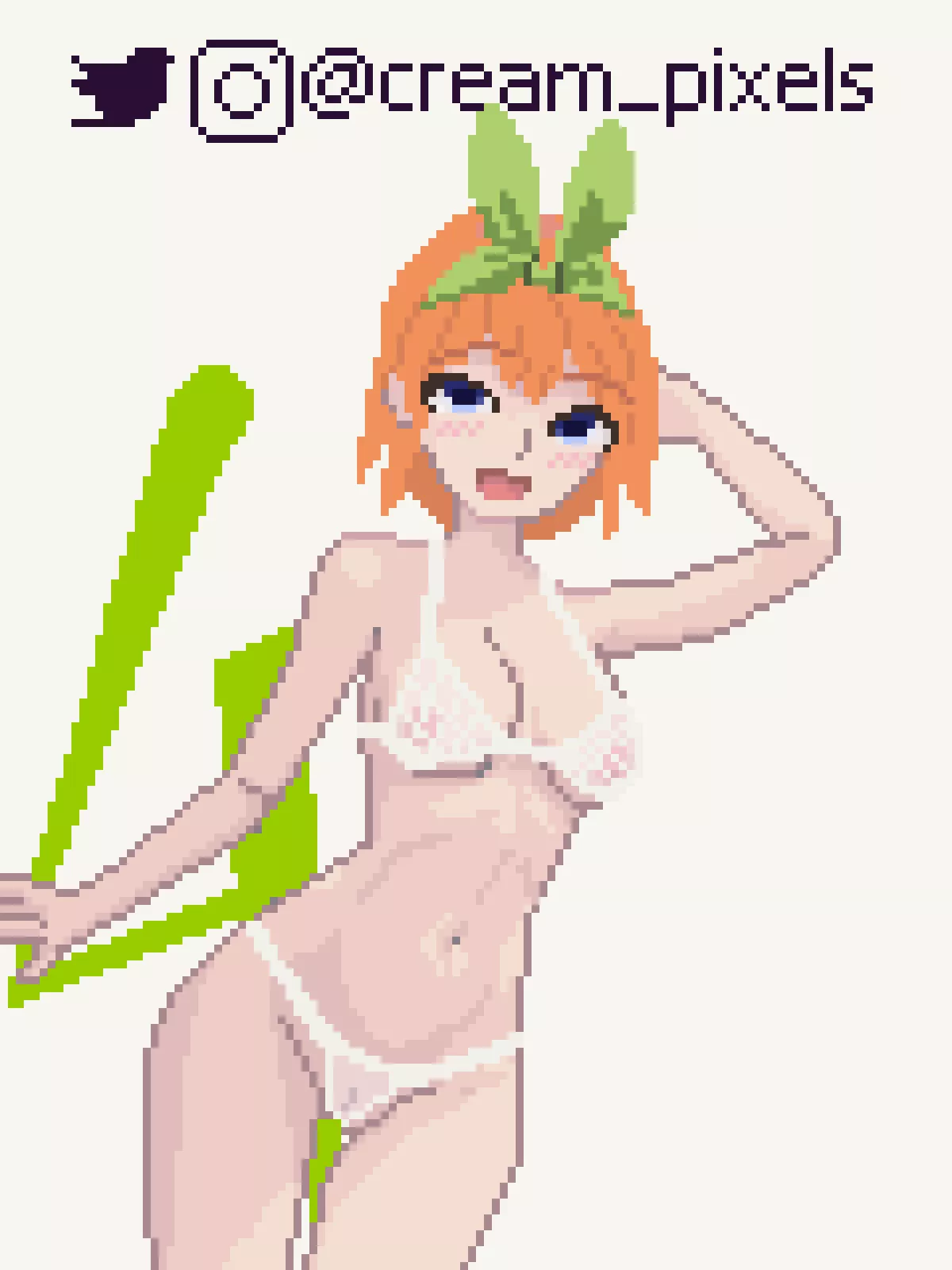 Yotsuba Nakano in hot pixels