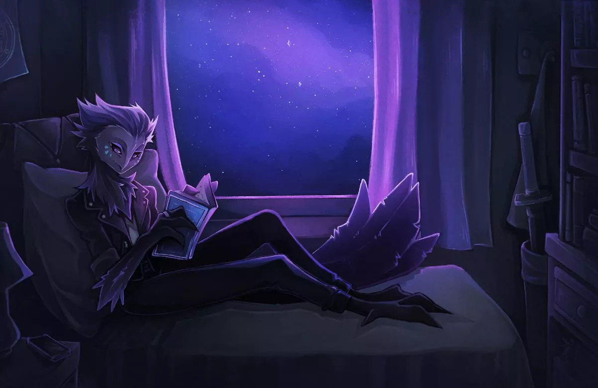 A Relaxing Read (done by fornaciart)
