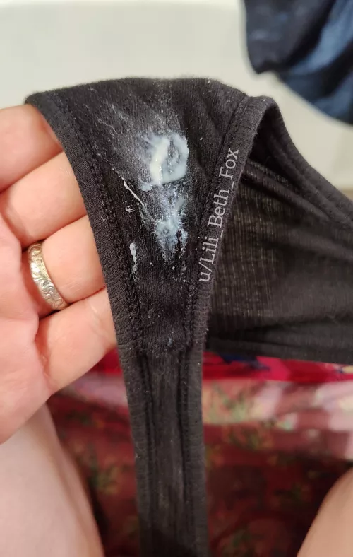 All this cream, and it's the day before my period. Bet you'd never have guessed!