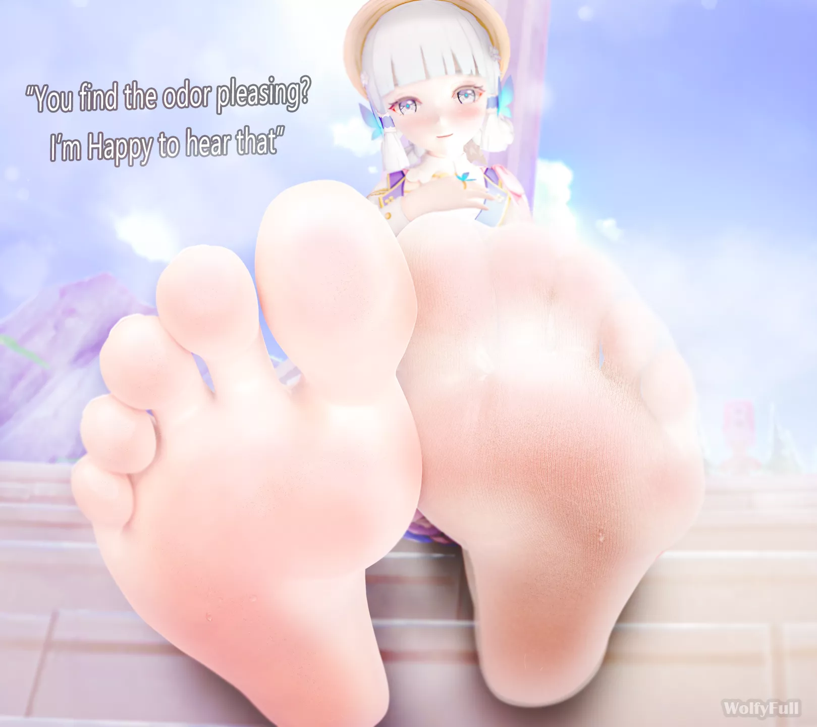 Ayaka Kamisato (Genshin Impact) [Artist: WolfyFull]