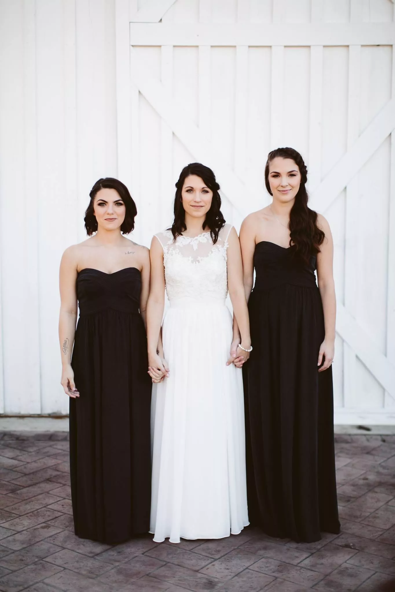 Bride and bridesmaids