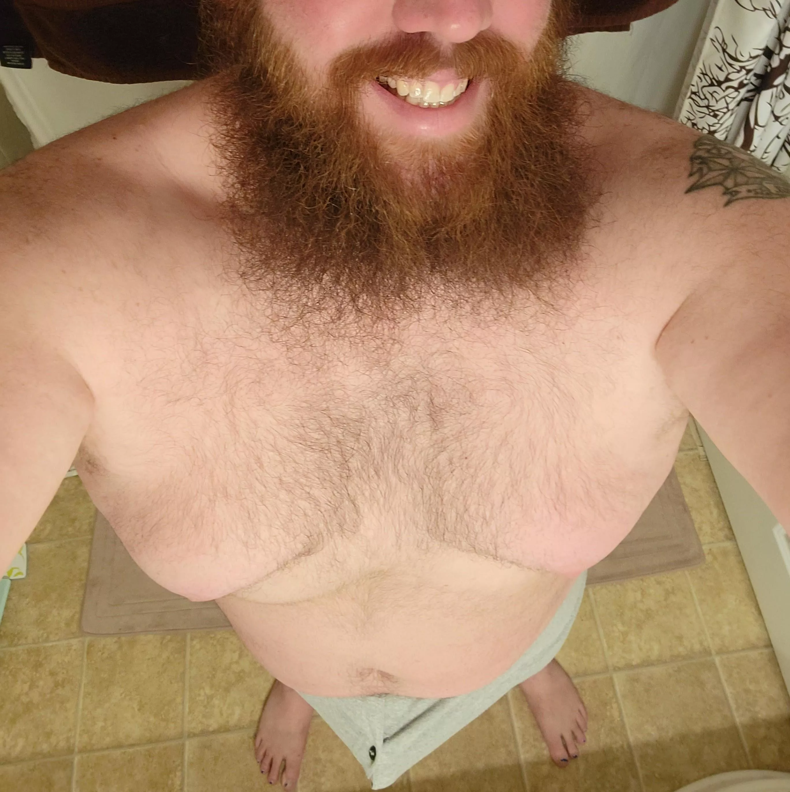 Button is barely holding it in