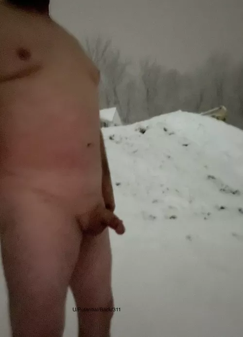 Cold but refreshing walk during snow fall