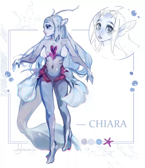 Fishy fish! I don't see aquatic OCs often - think they deserve more love (art by me)