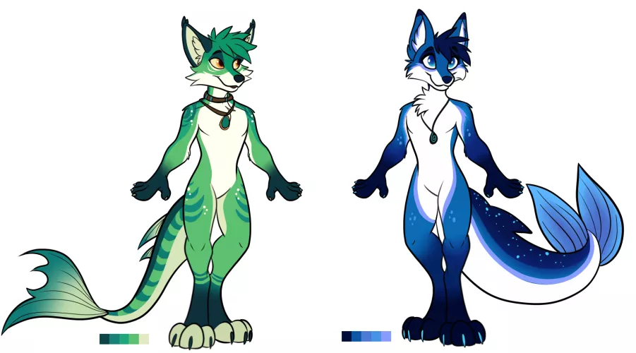 Fox Fishies - Adoptables (Art & Design by Me!)