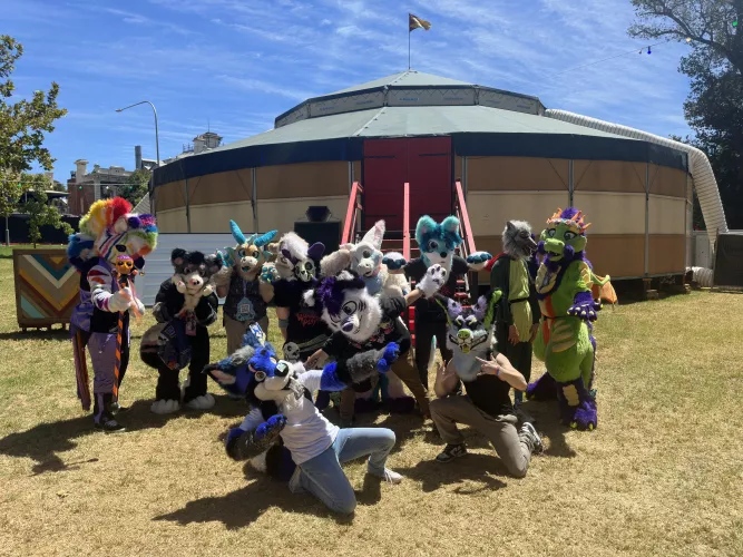 From a meet today! (I’m kneeling, black tank top, brown pants)