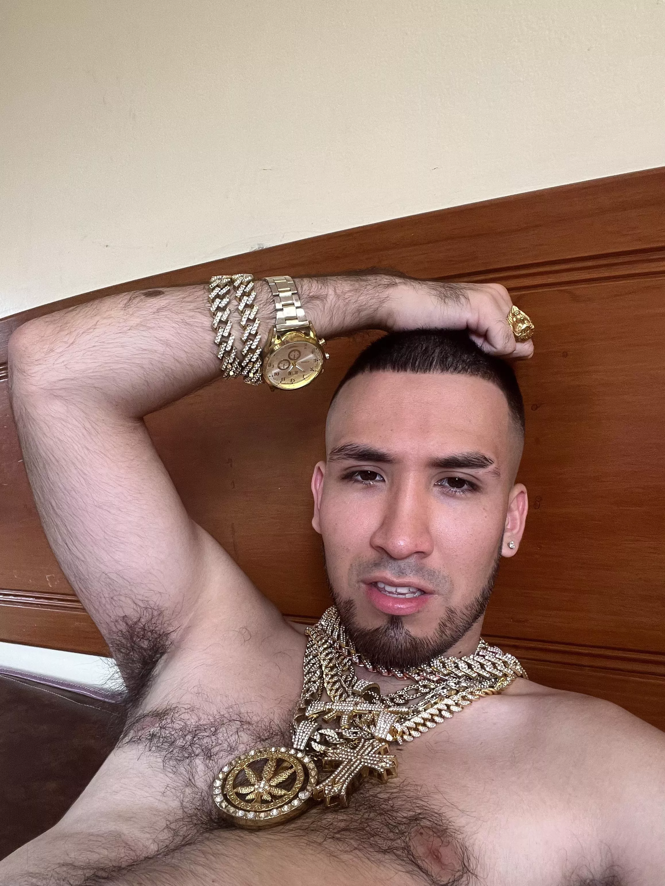 Gangster HAIRY CHEST you know mannnnn