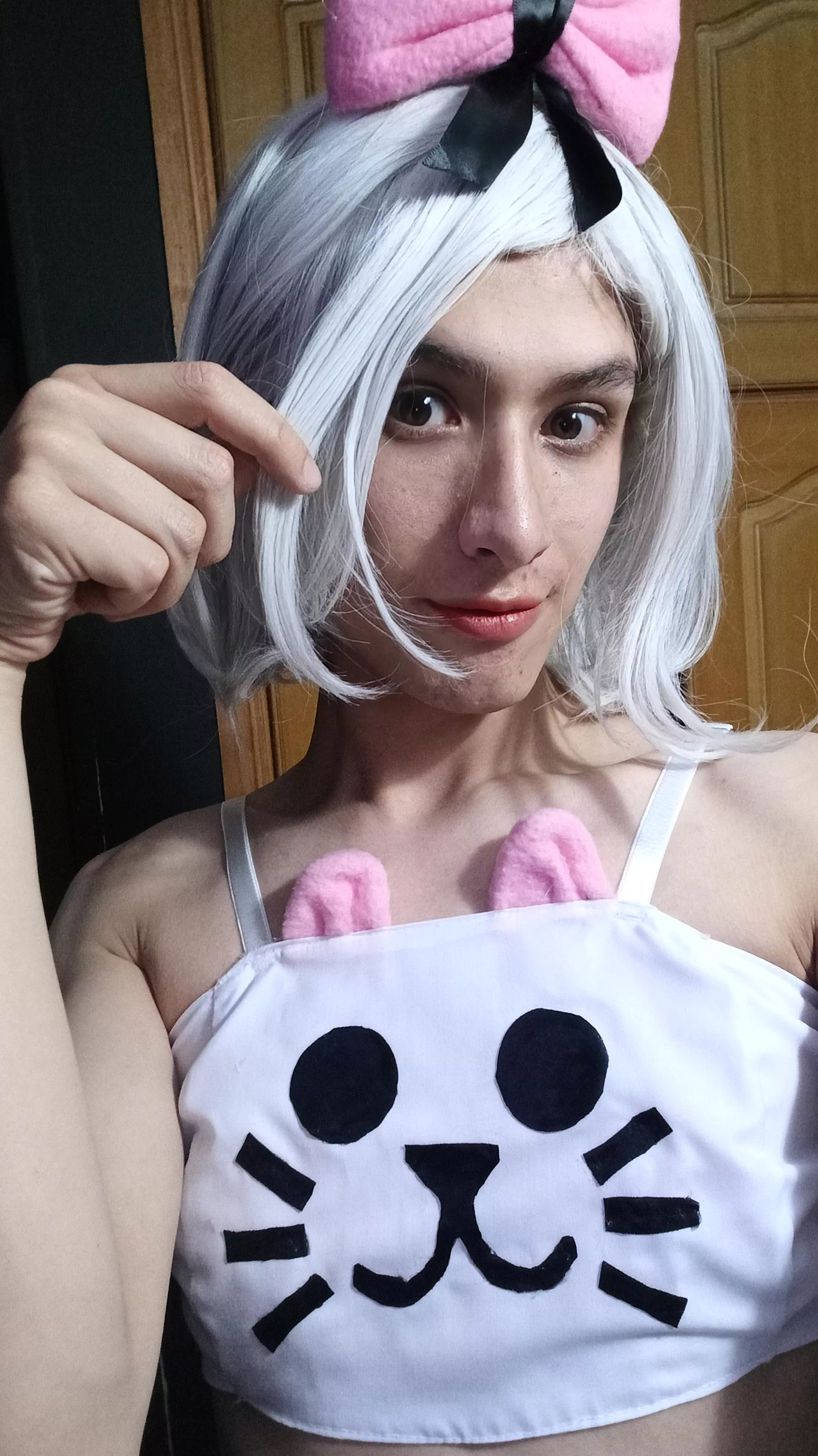 I feel cute with this new garment 😊😊😊