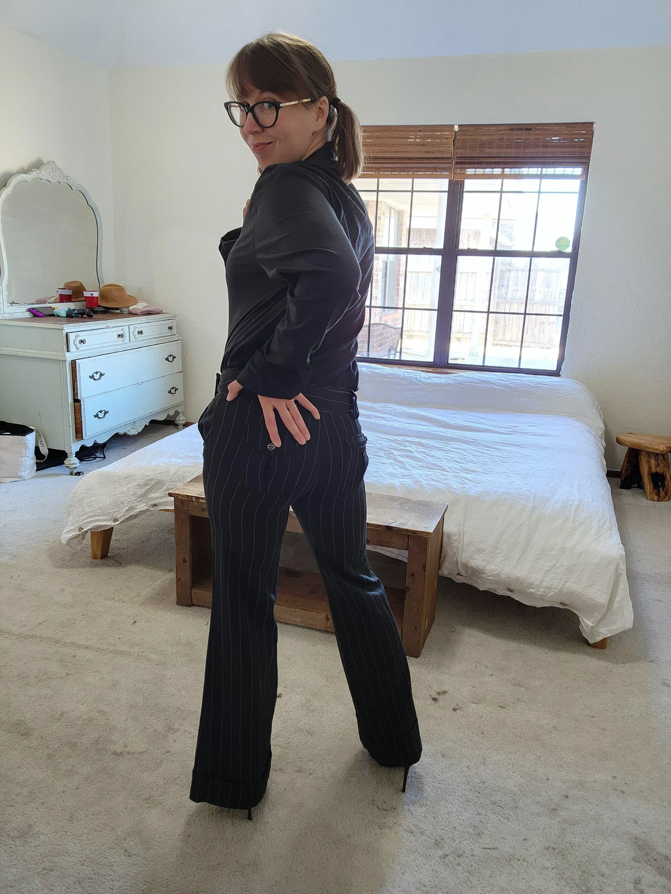 I unbuttoned this sloooooowly