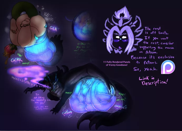 {Image} Year of the Maggy (OishiAtsukau) [Dragon Pred, Demoness Prey, Role reversal, F/F, Oral Vore, Digestion, Weight Gain, Fatal, Patreon Exclusive]