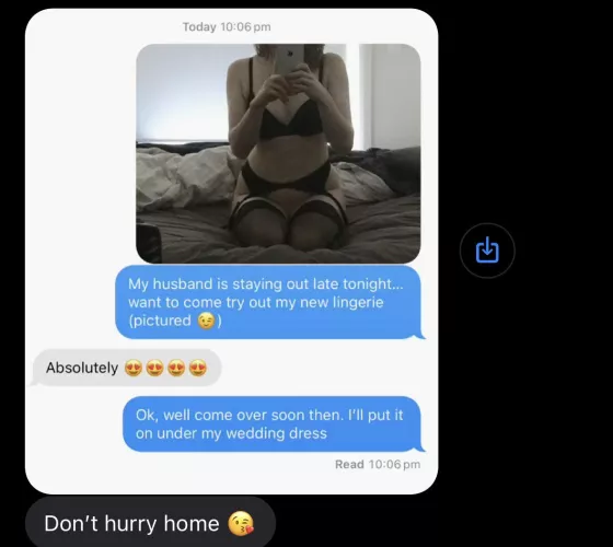 I’ve always wanted to be fucked in my wedding dress and last night, it happened with someone other than my husband 😍