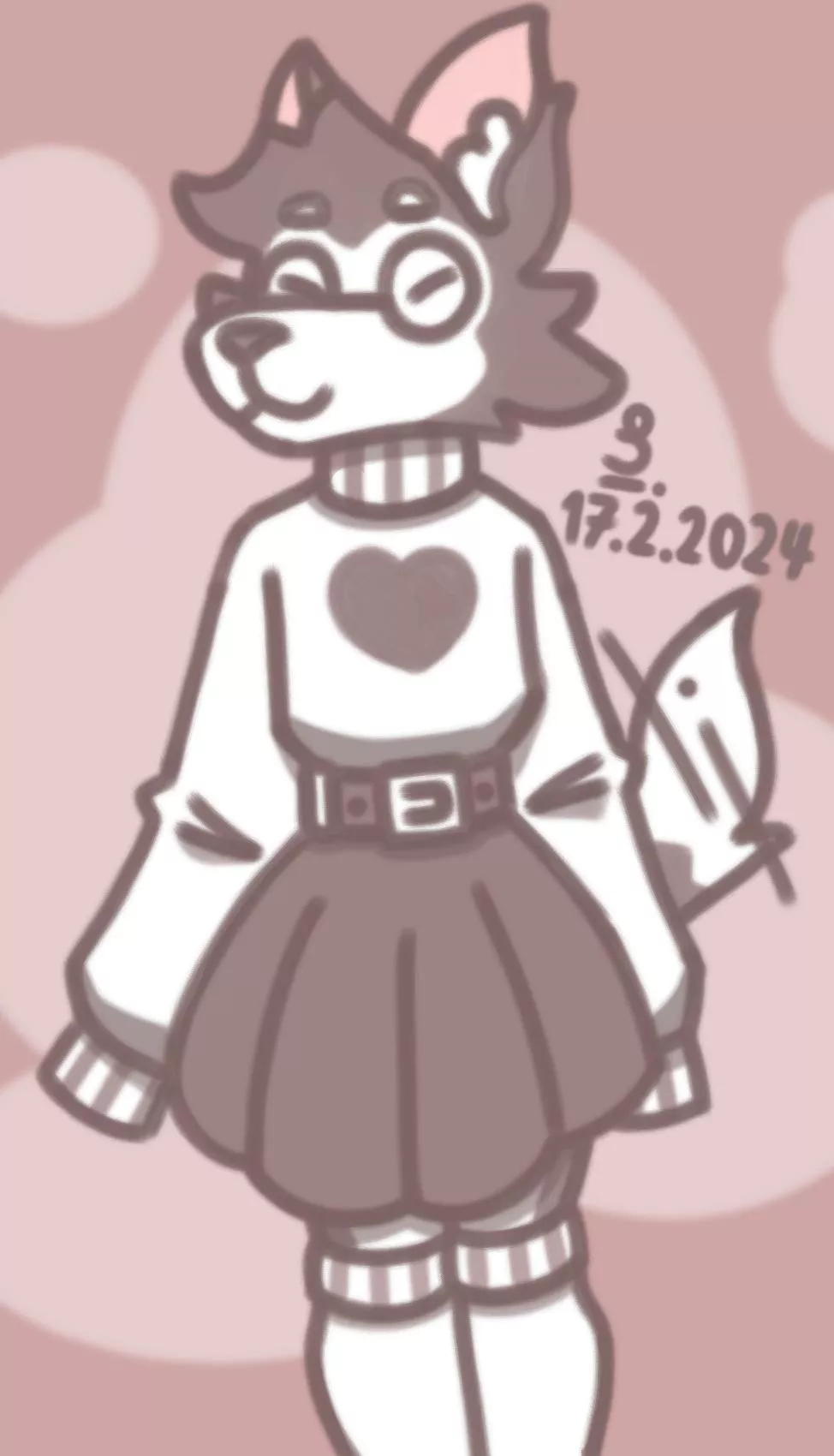 Jack likes his new outfit! (Art by me :3)