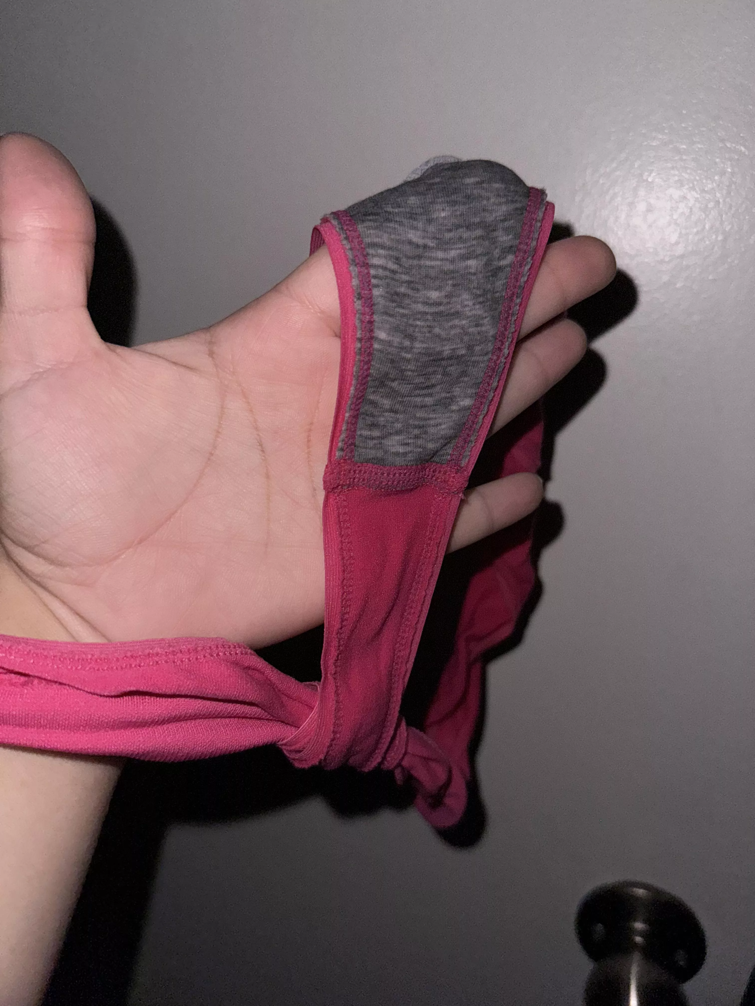 My panties I just came in while playing with myself.  