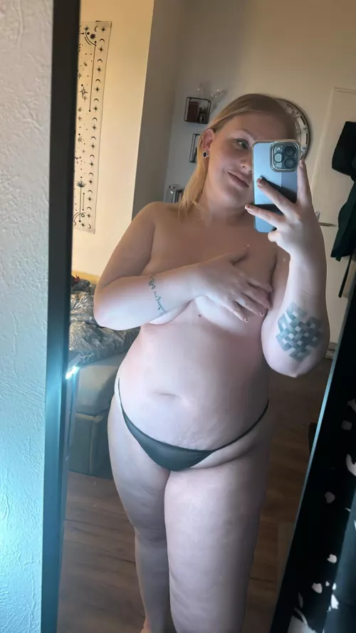 My thong barely holding on