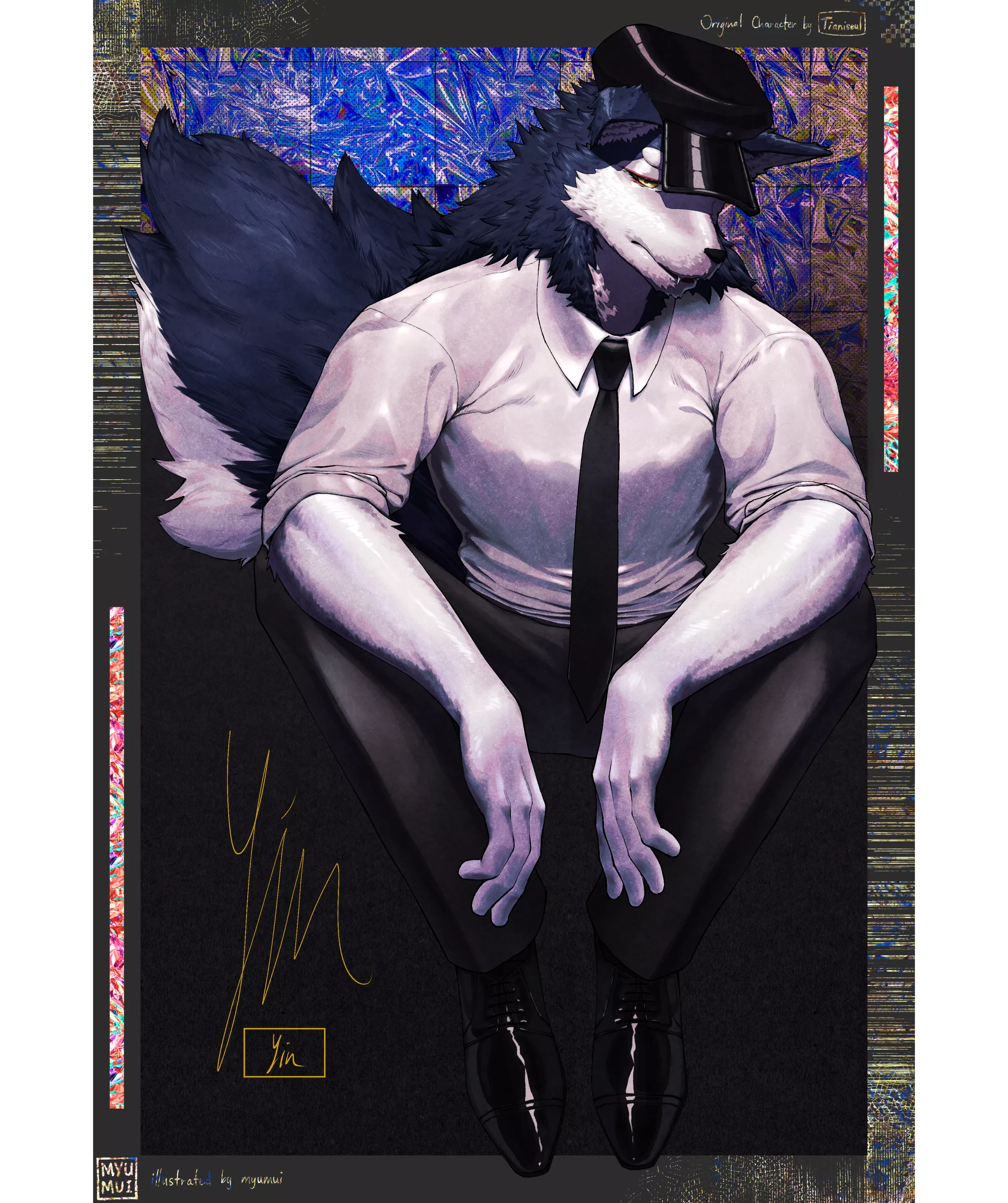 Never drawn furry art before, then I met a chill furry friend. So I drew a fanart of their OC!