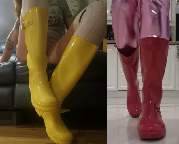 Rubber boots are my thing 💦