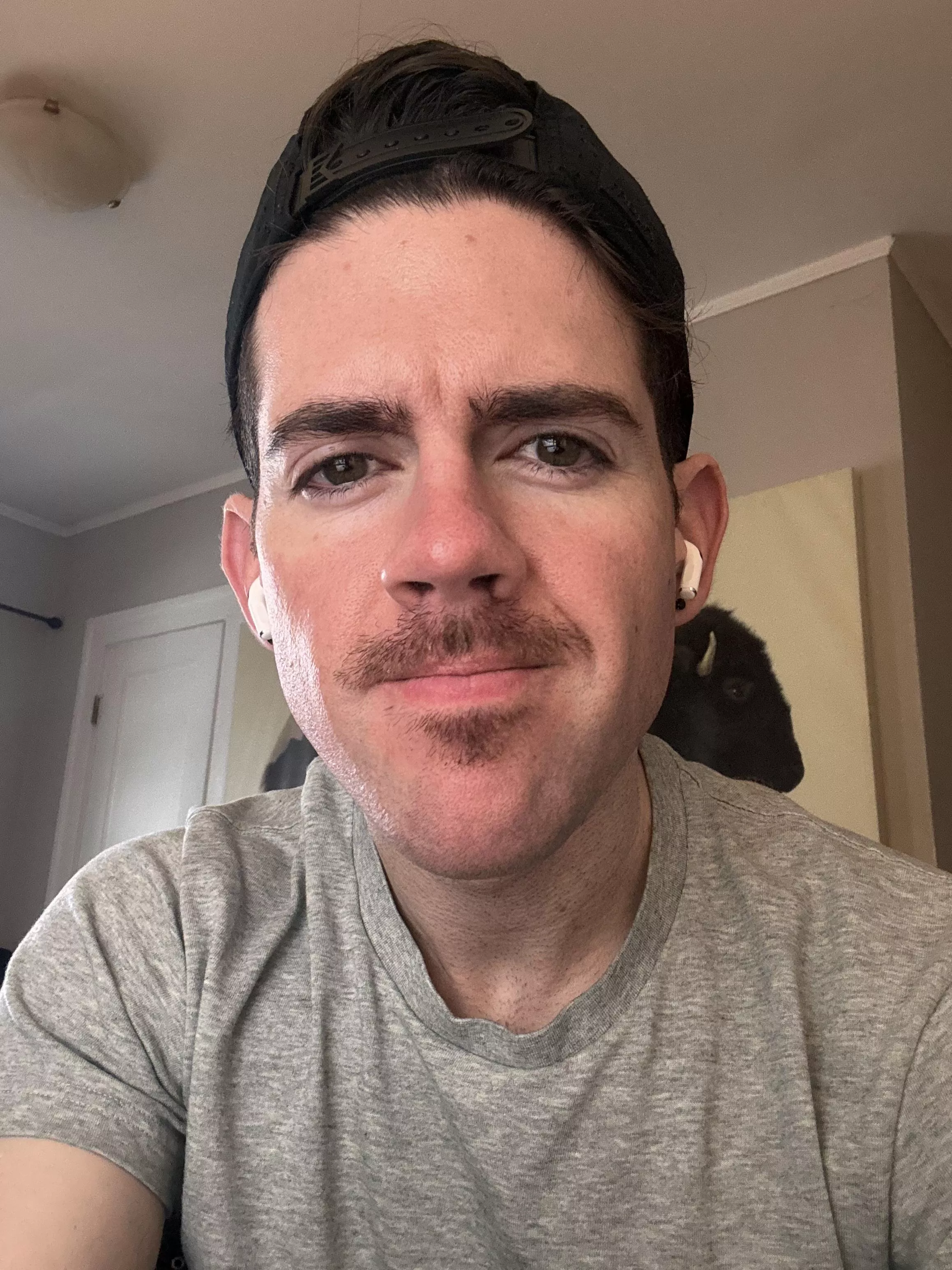 Should I keep my lip patch and just rock a mustache?