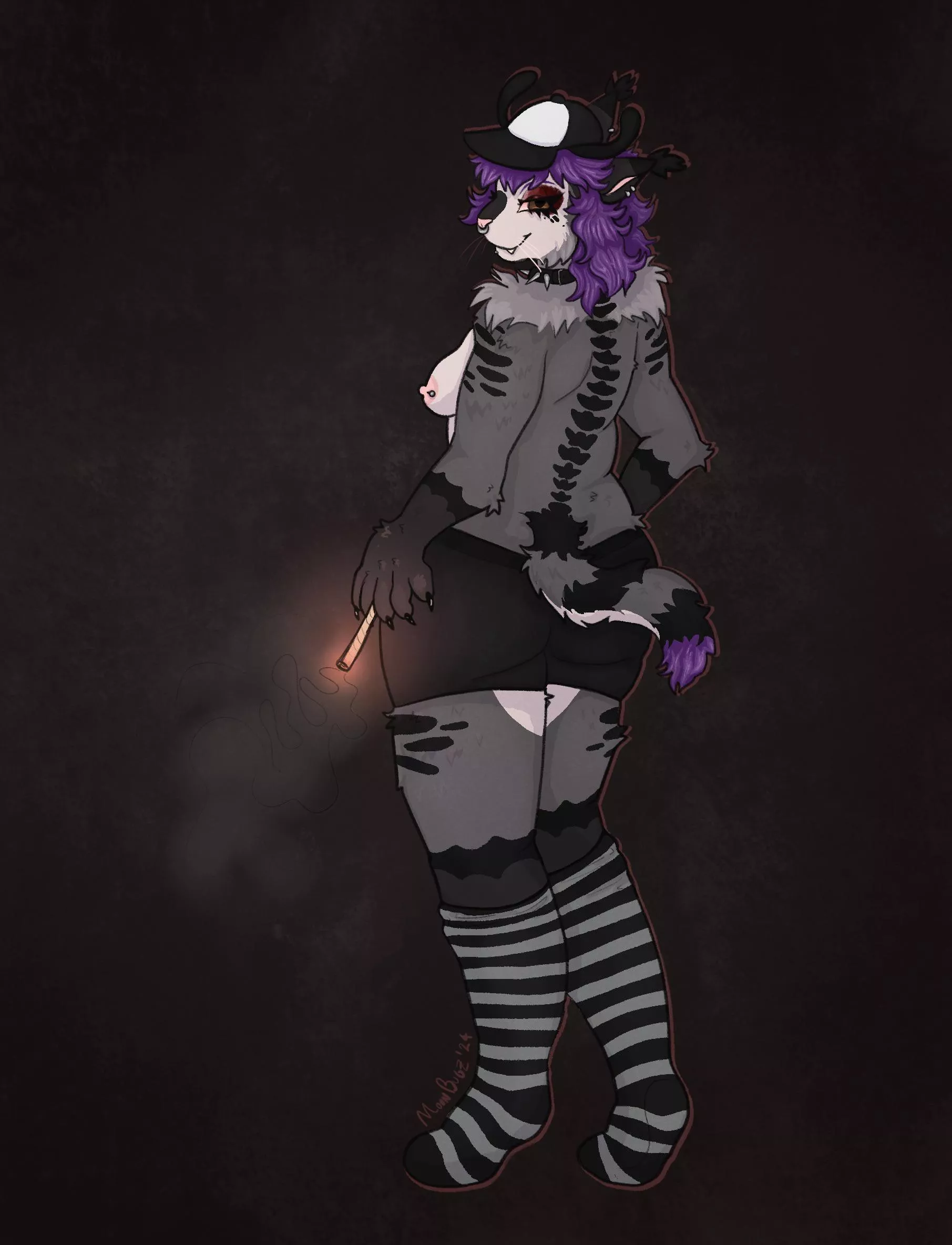 [X] [OC] Artwork of my sona I just finished :)