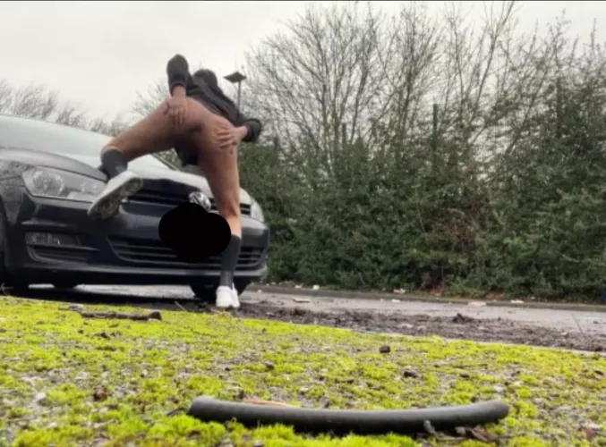 another one of me on the car hood