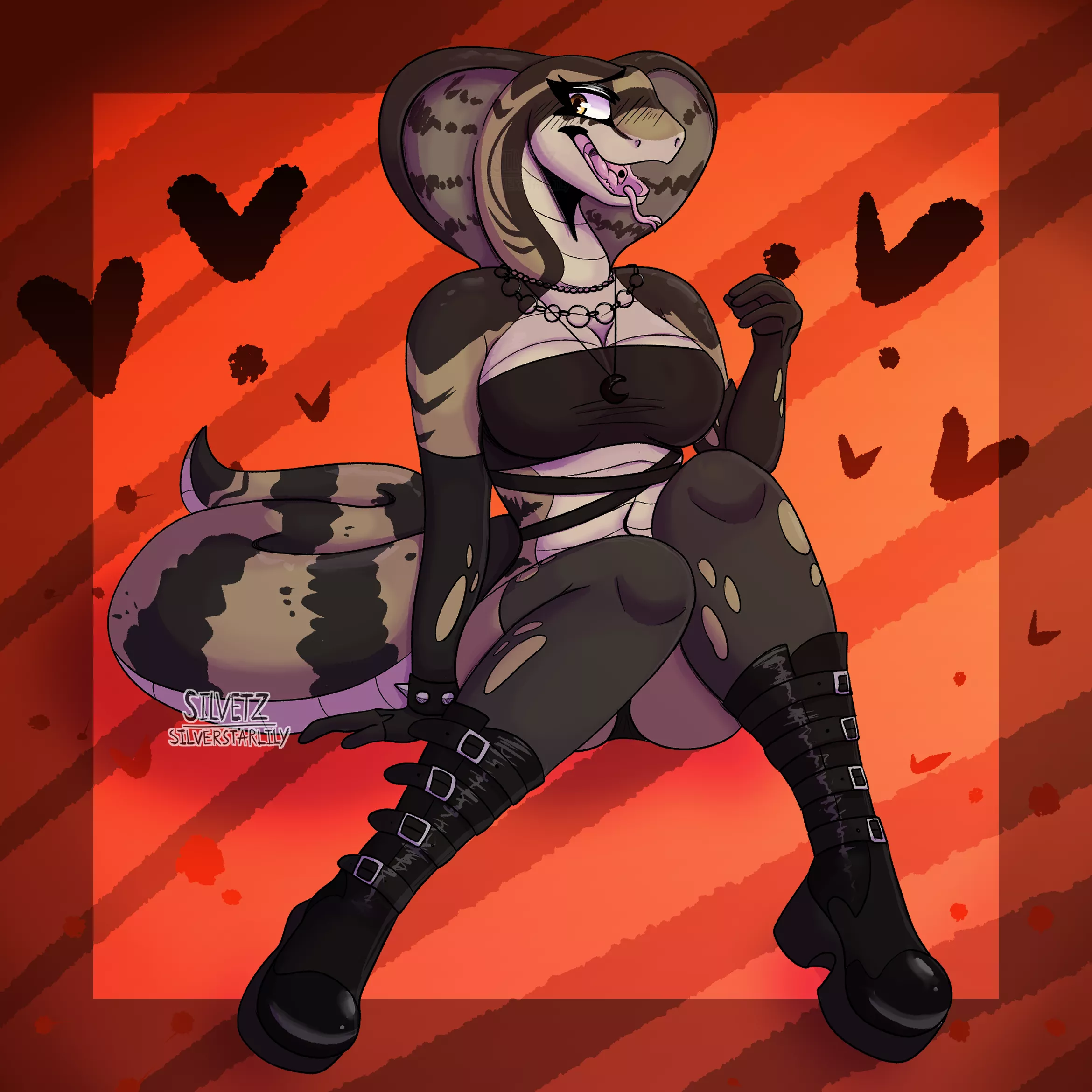 Beyond striking!! [Art by me, @silver.starlily on Instagram]