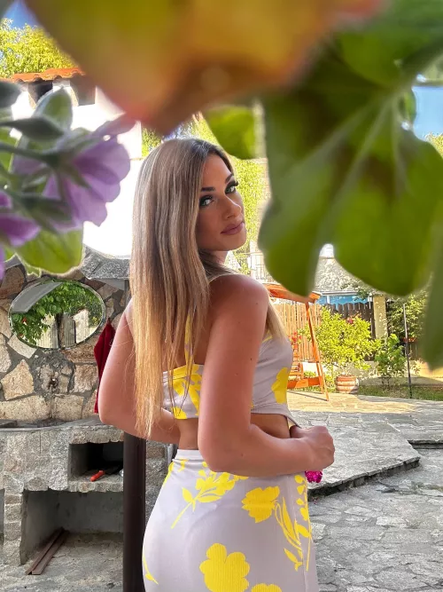 Bright dress on a bright day