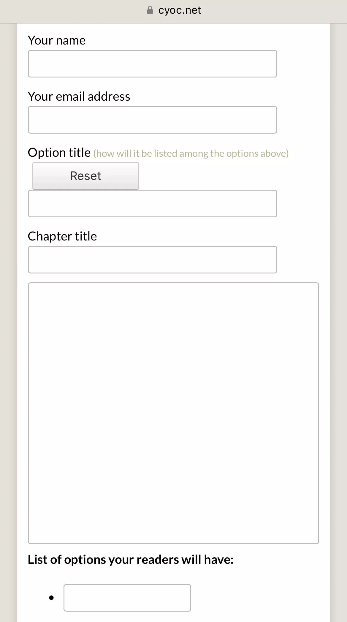 CYOC.net does changing your email lead back to the same user name?