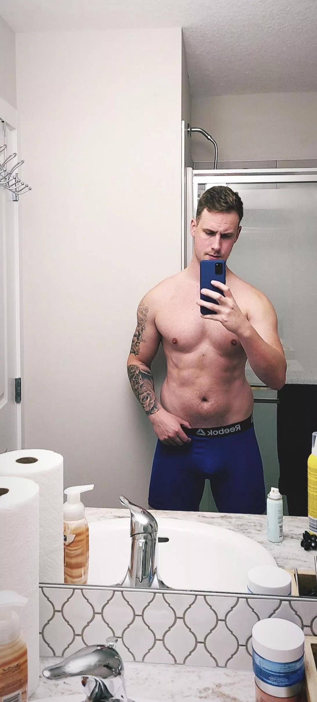 Definitely a guy, definitely have tattoos..