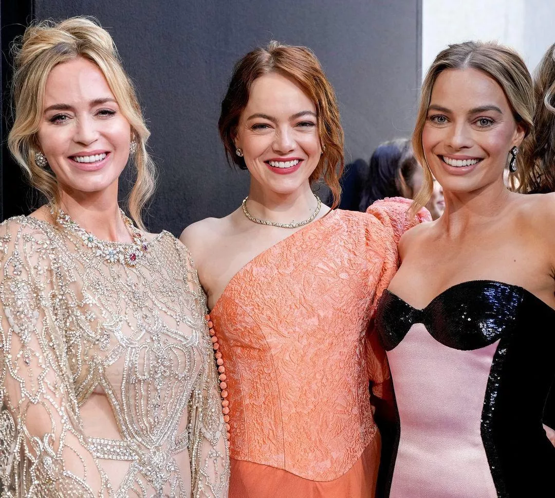 Emily Blunt, Emma Stone, and Margot Robbie