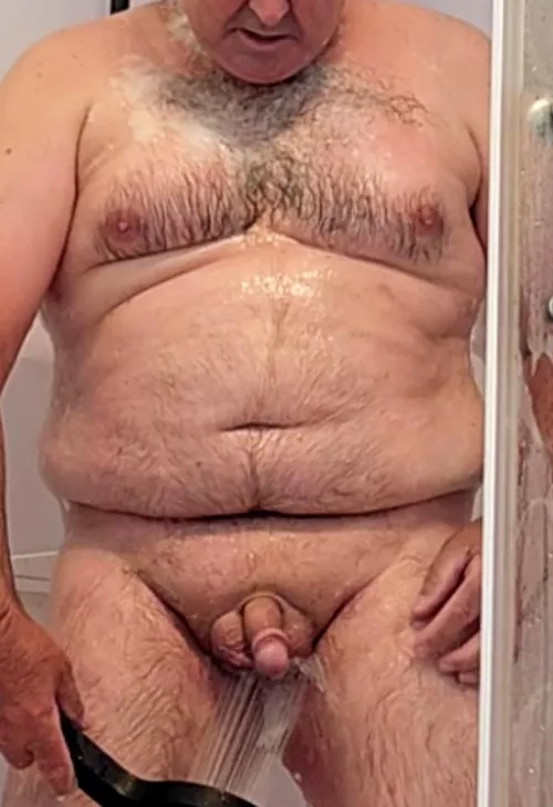 Enjoying shower time 