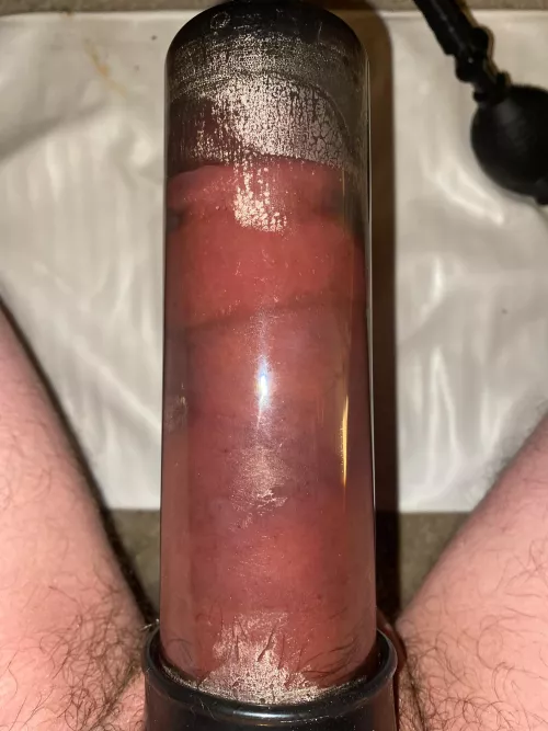 Fat pumped cock!