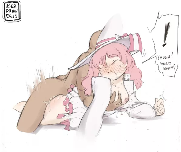 Filling a cute witch