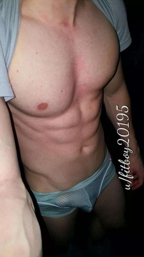 Fitboy huge dick. You like to suck or fuck