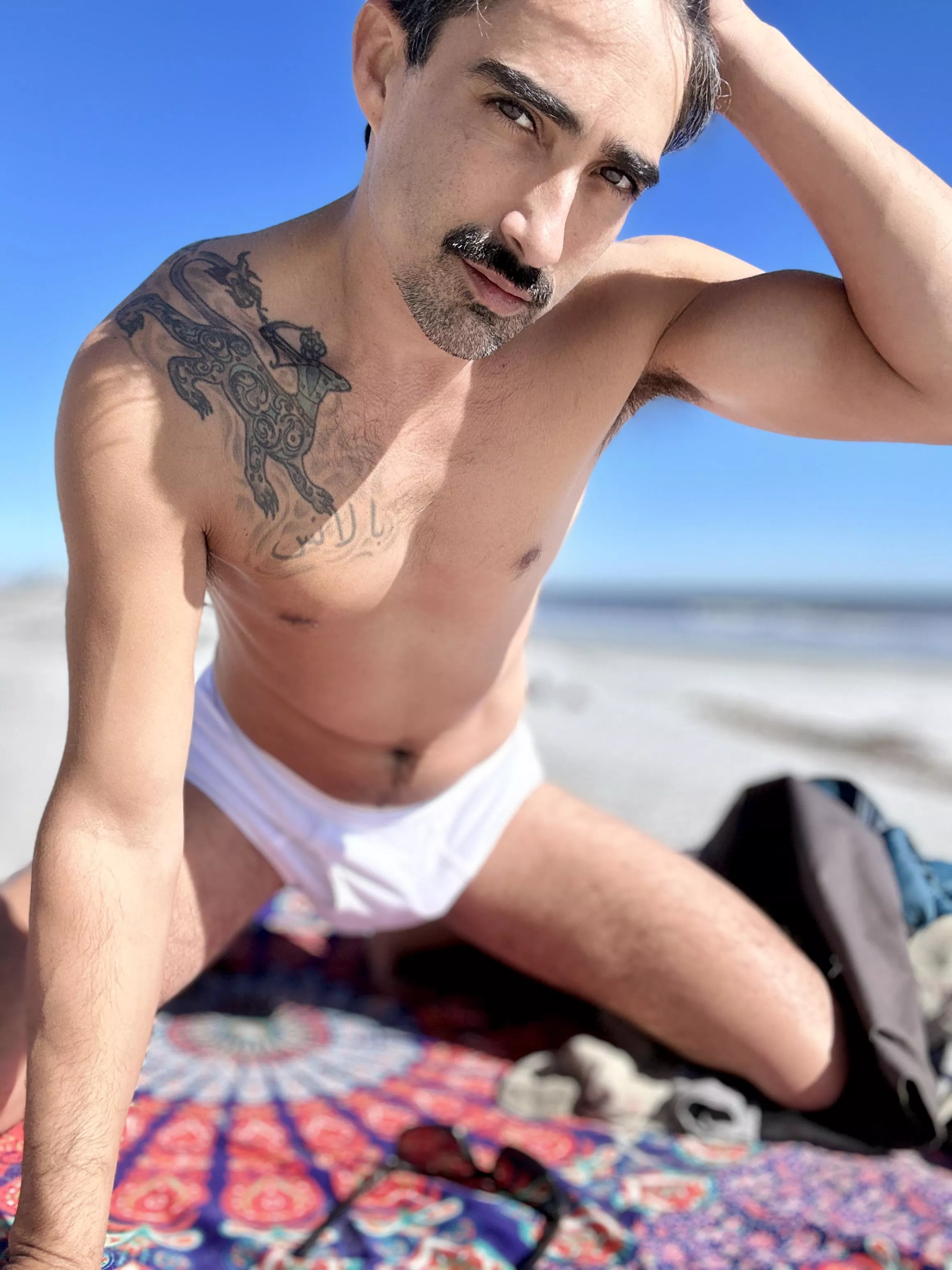 Forgot my swimsuit, so I’ll just rock my undies