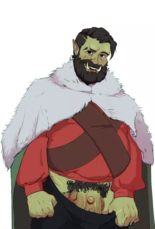Handsome semi orc comission! (Comissions open btw)