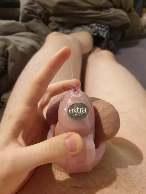 I always get so wet while locked