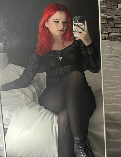 i love wearing my nylon’s with my doc marten boots