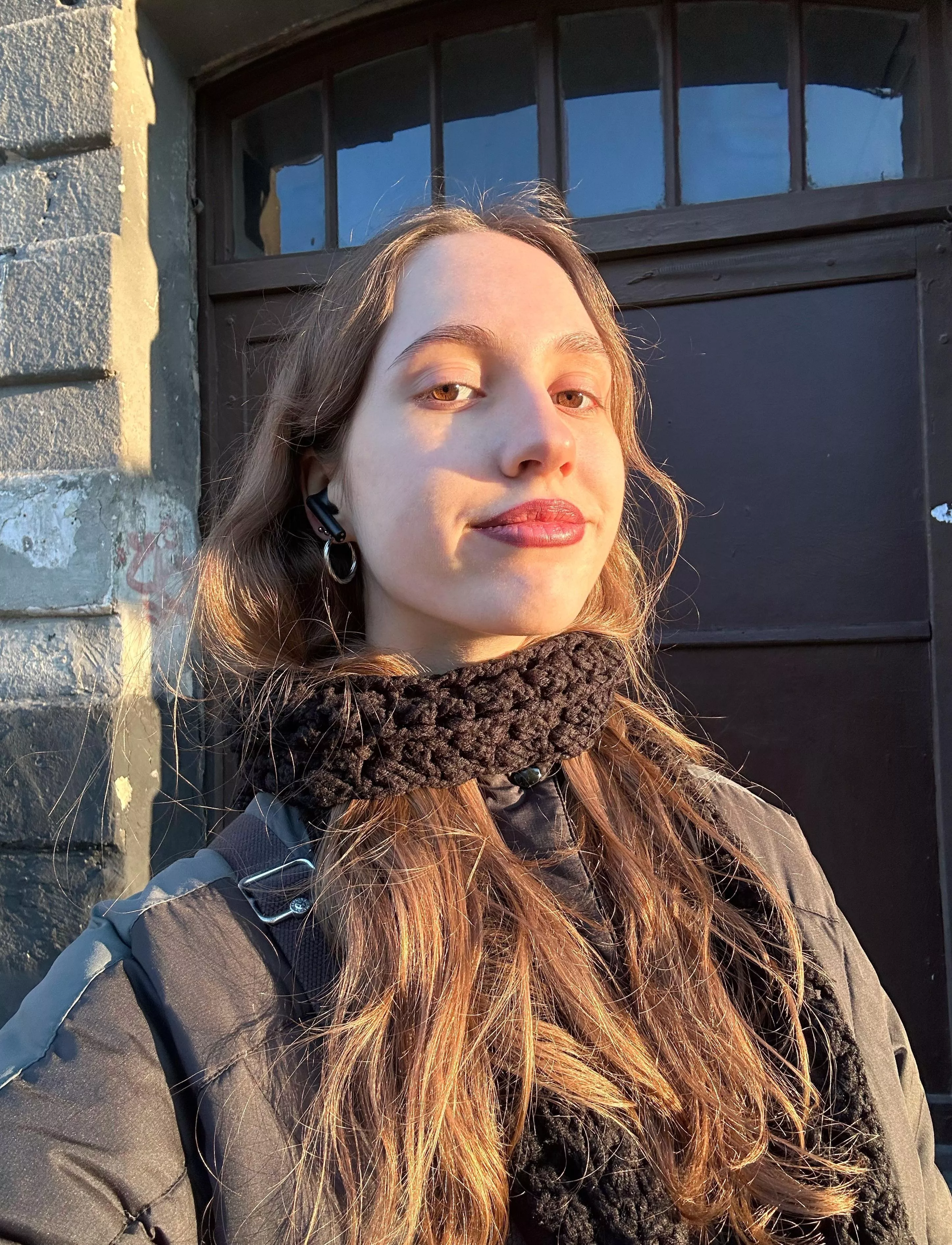 I'm walking and I think that I wouldn't mind if you tore my bra