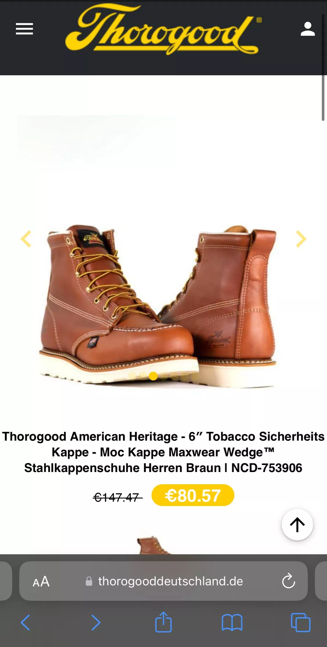 Is this German Thorogood website genuine?