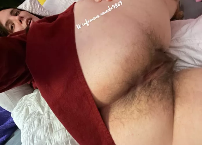 Oops, I didn’t wear panties😳❤️ [h]ope you don’t mind all the hair 